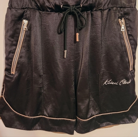 Keiser Clark Reversible Satin Track Shorts Brown Small - Picture 2 of 9